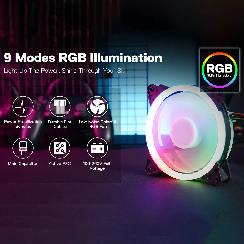 redragon ps007 black 80 plus gold rgb power supply lighting modes.jpg redragon ps007 black 80 plus gold rgb power supply lighting modes.jpg