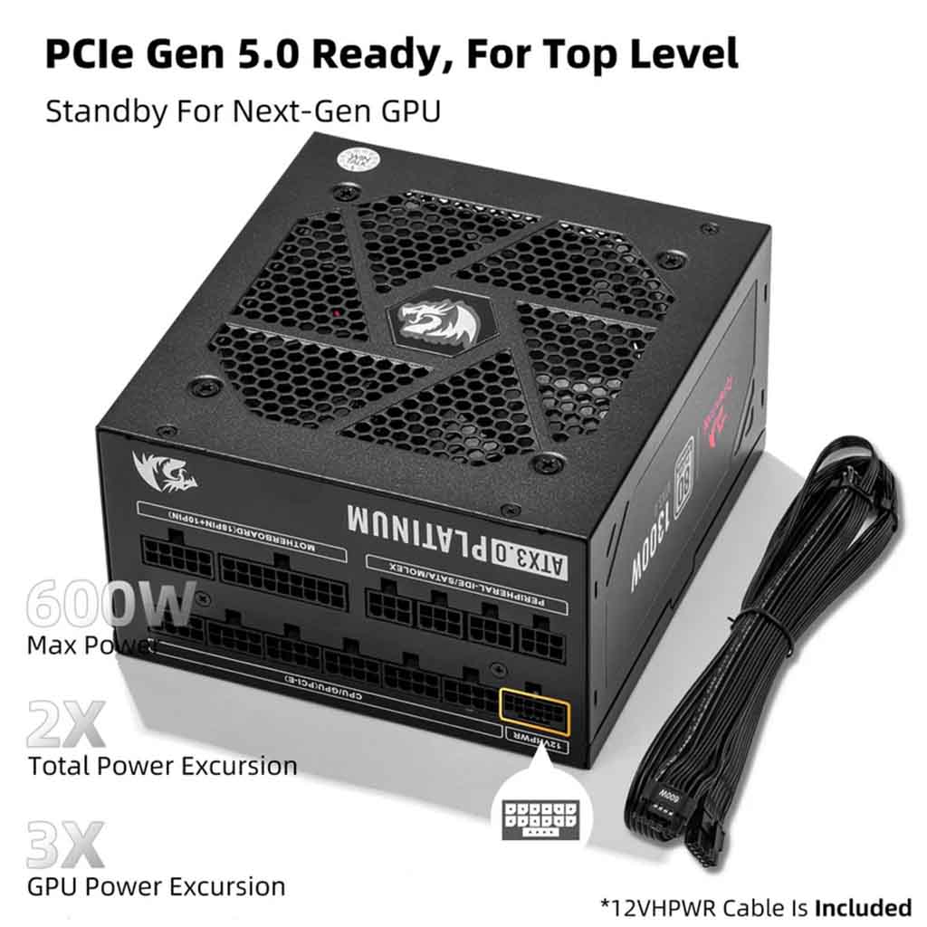 redragon ps018 80 plus platinum 1300 watt fully modular power supply top view.jpg redragon ps018 80 plus platinum 1300 watt fully modular power supply top view.jpg