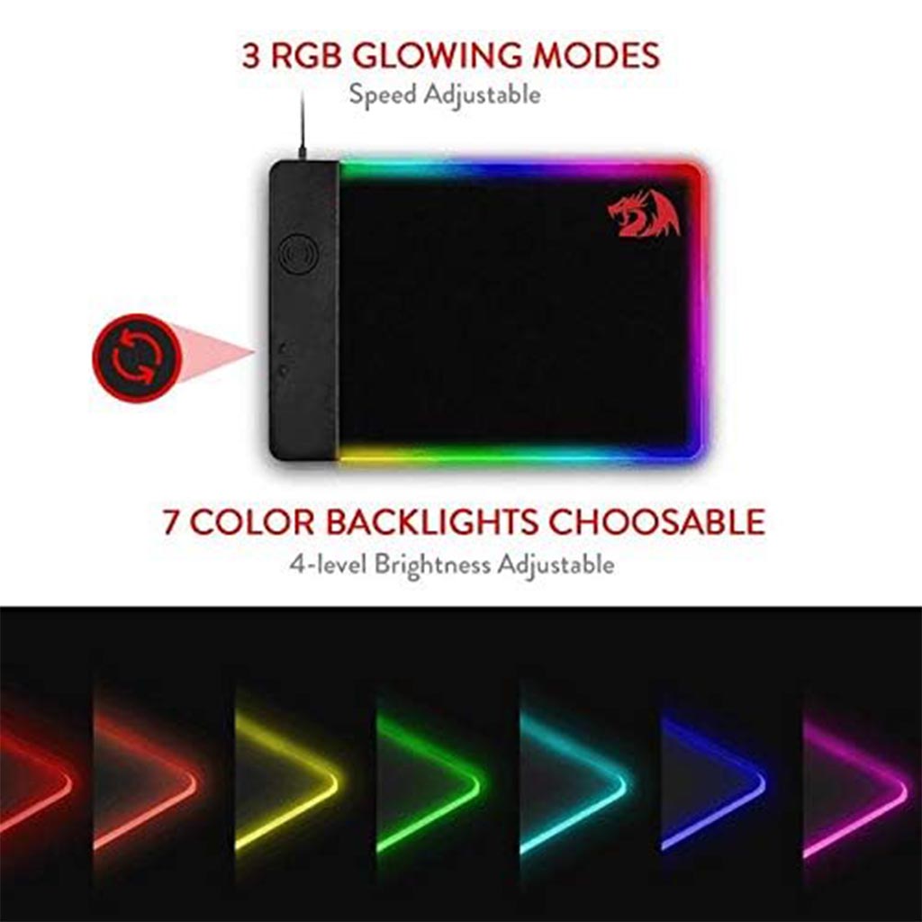 redragon p025 rgb wireless gaming mouse pad lighting modes.jpg redragon p025 rgb wireless gaming mouse pad lighting modes.jpg