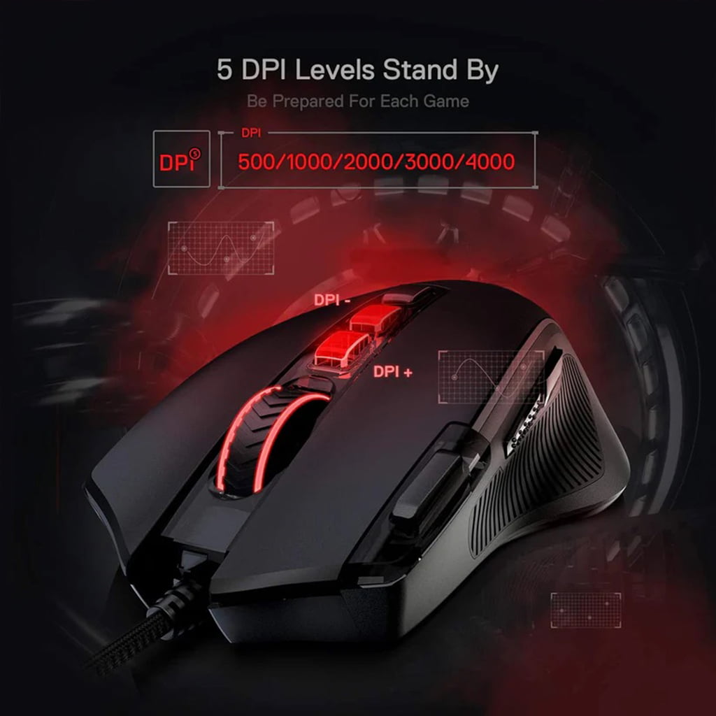 redragon predator m612 black rgb mouse front.jpg redragon predator m612 black rgb mouse front.jpg