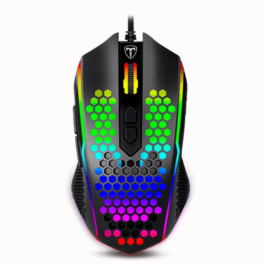 t dagger t tgm310 black honeycomb rgb gaming mouse front.jpg t dagger t tgm310 black honeycomb rgb gaming mouse front.jpg