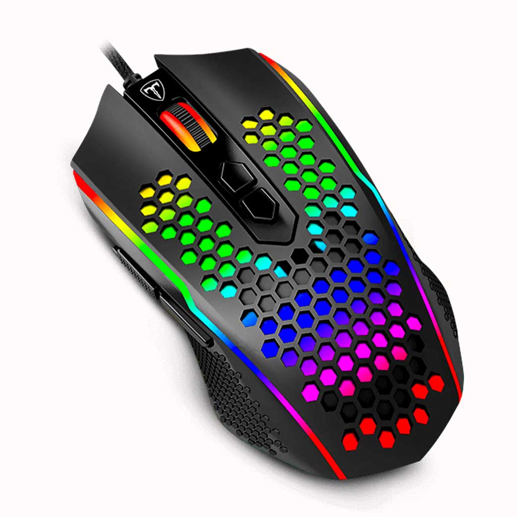 t dagger t tgm310 black honeycomb rgb gaming mouse top view.jpg t dagger t tgm310 black honeycomb rgb gaming mouse top view.jpg